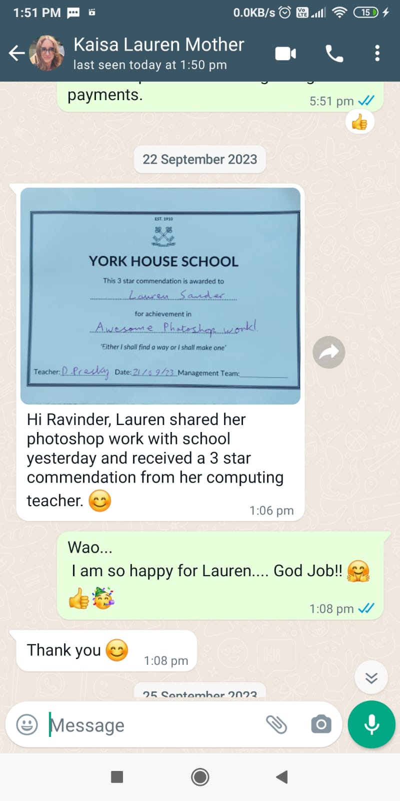 Kaisa ( Lauren Mother)